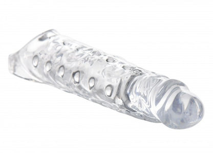 SIZE MATTERS 3IN CLEAR PENIS EXTENDER SLEEVE