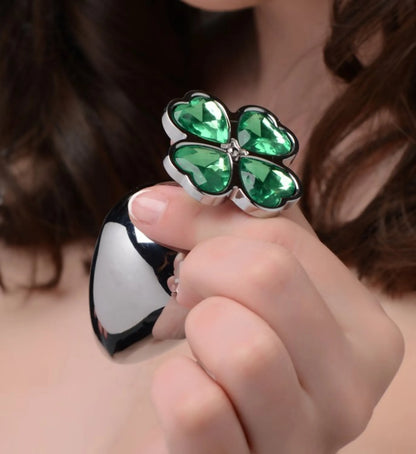 BOOTY SPARKS LUCKY CLOVER GEM ANAL PLUG MEDIUM