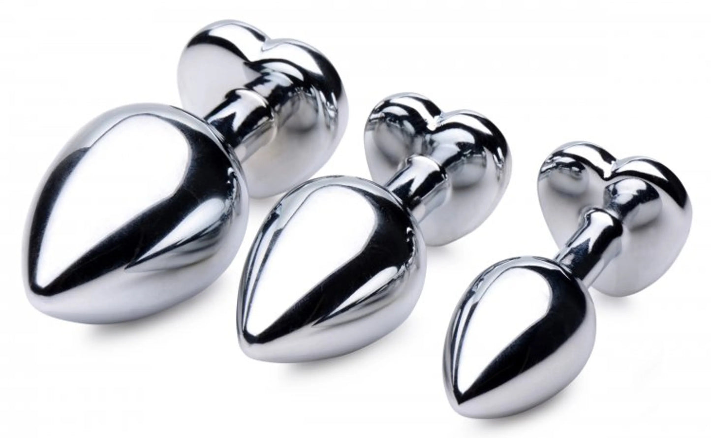 BOOTY SPARKS RED HEART GEM ANAL PLUG SET