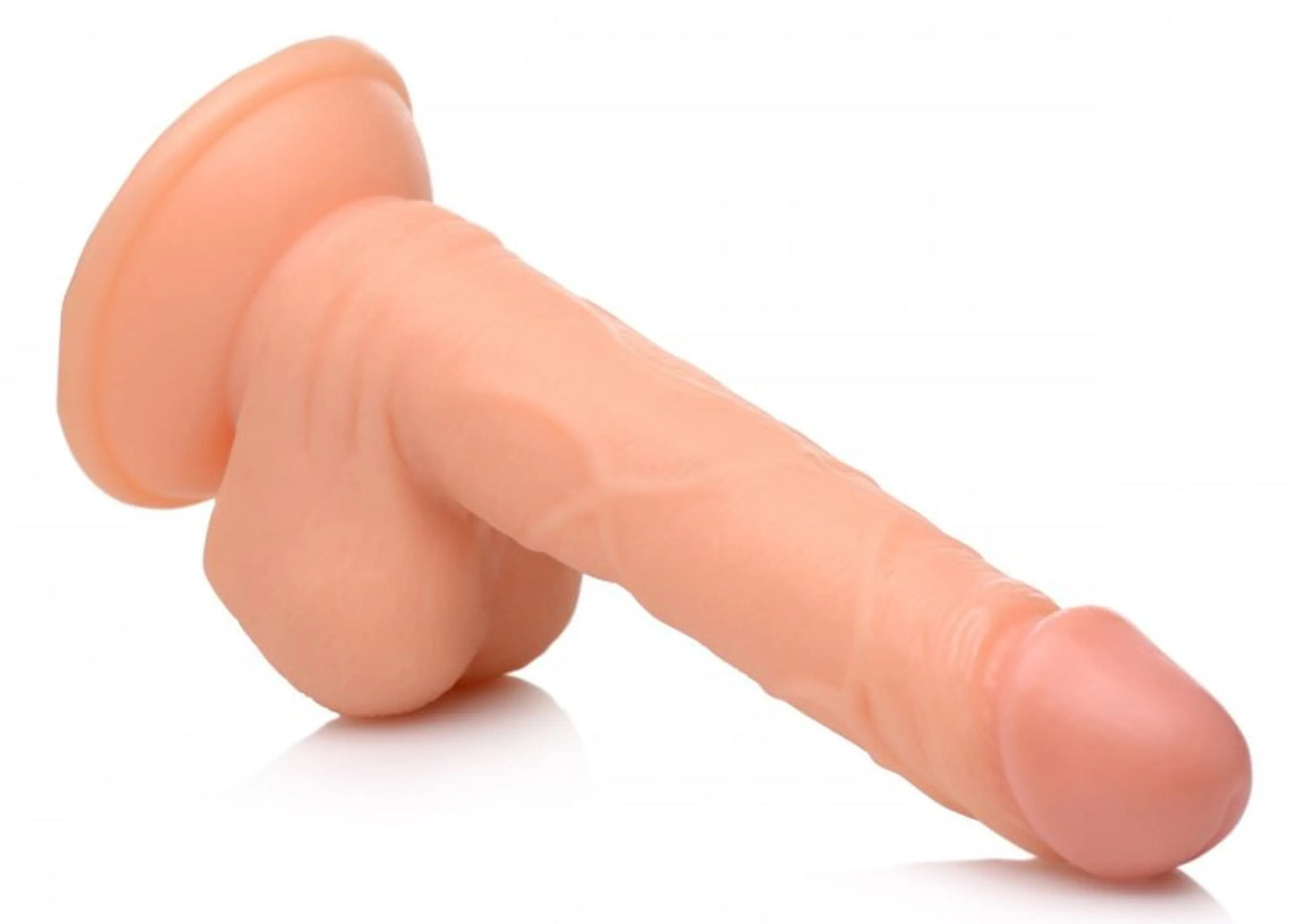 POP 6.5IN DILDO W/ BALLS LIGHT