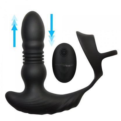 THUNDERPLUGS 10X THRUSTING PLUG W/ COCK & BALL RING