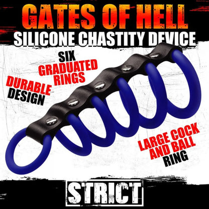 STRICT GATES OF HELL SILICONE CHASTITY DEVICE