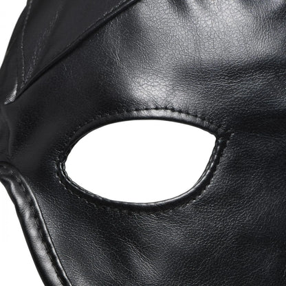 MASTER SERIES DUNGEON DEMON BONDAGE HOOD W/ HORNS