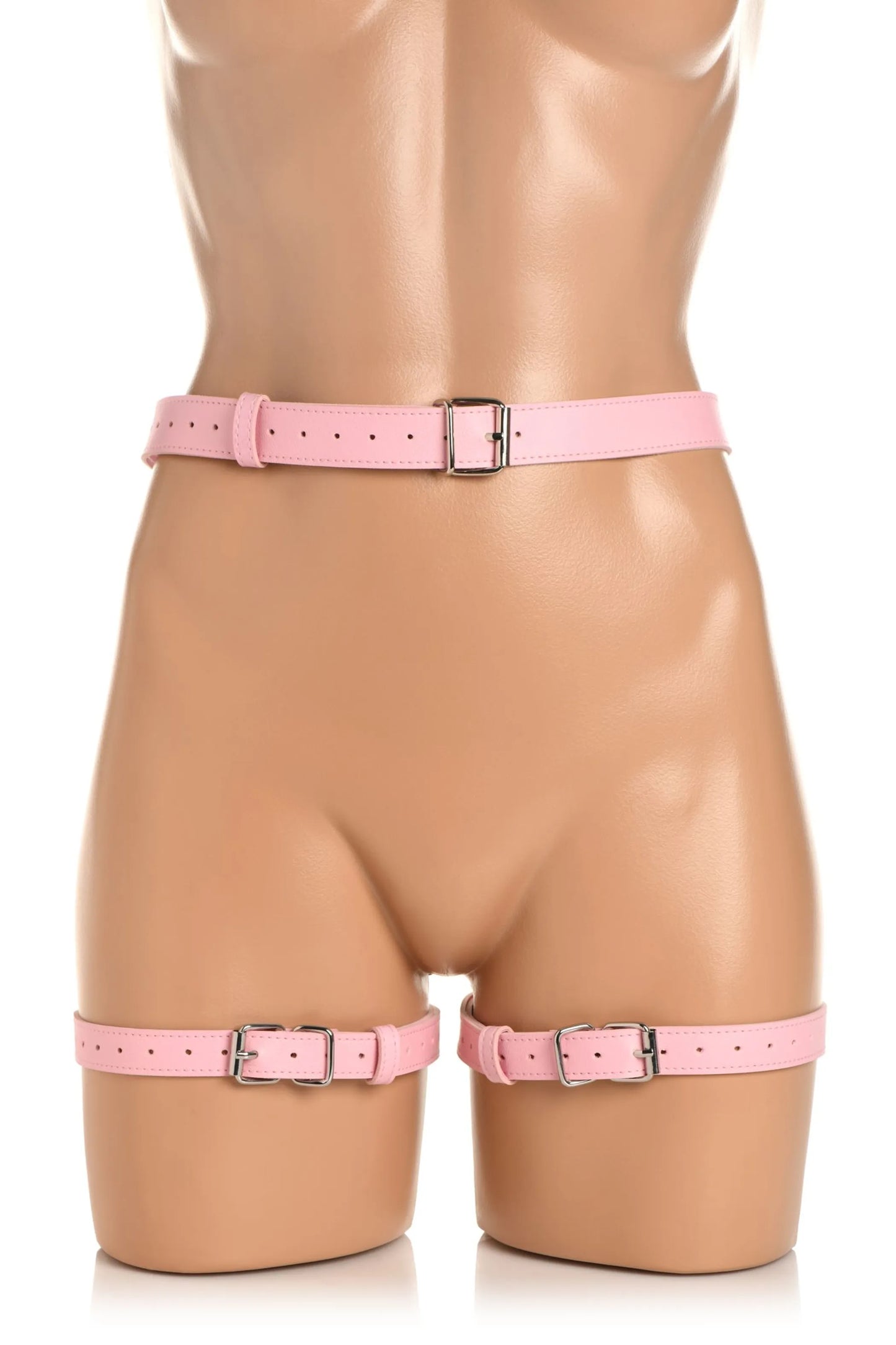 STRICT BONDAGE HARNESS W/ BOWS PINK M/L