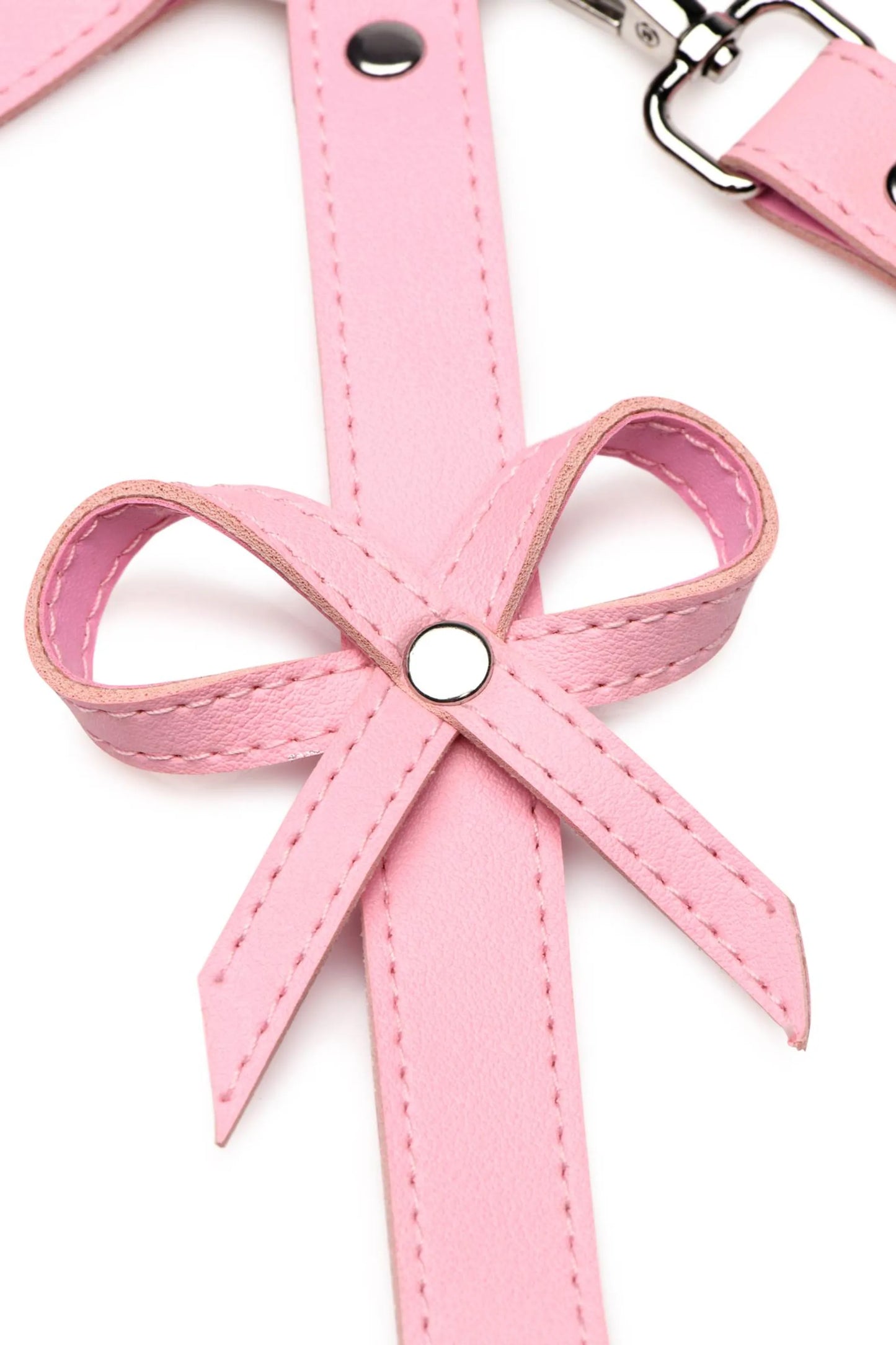 STRICT BONDAGE HARNESS W/ BOWS PINK XL/2XL