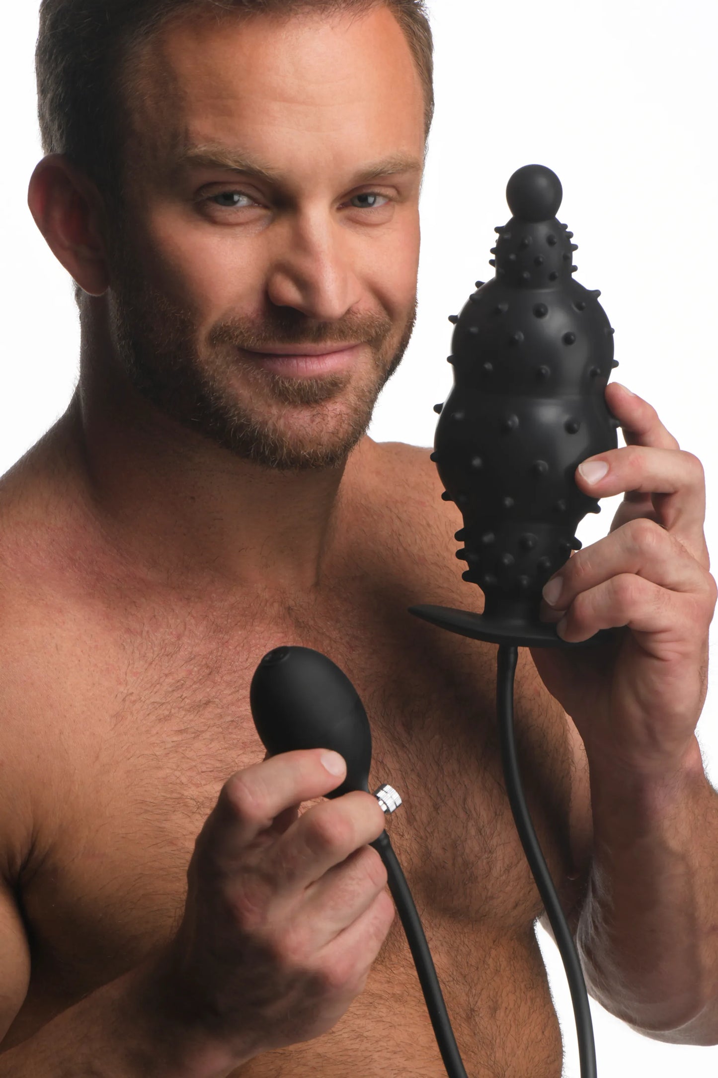 MASTER SERIES ASS PUFFER NUBBED INFLATABLE ANAL PLUG