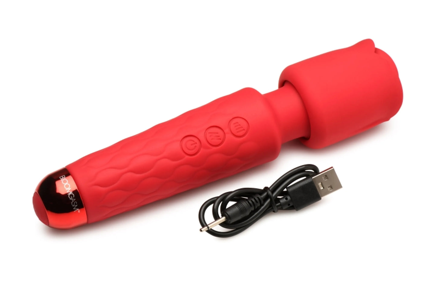 BLOOMGASM PLEASURE ROSE WAND 10X W/ ROSE ATTACHMENT