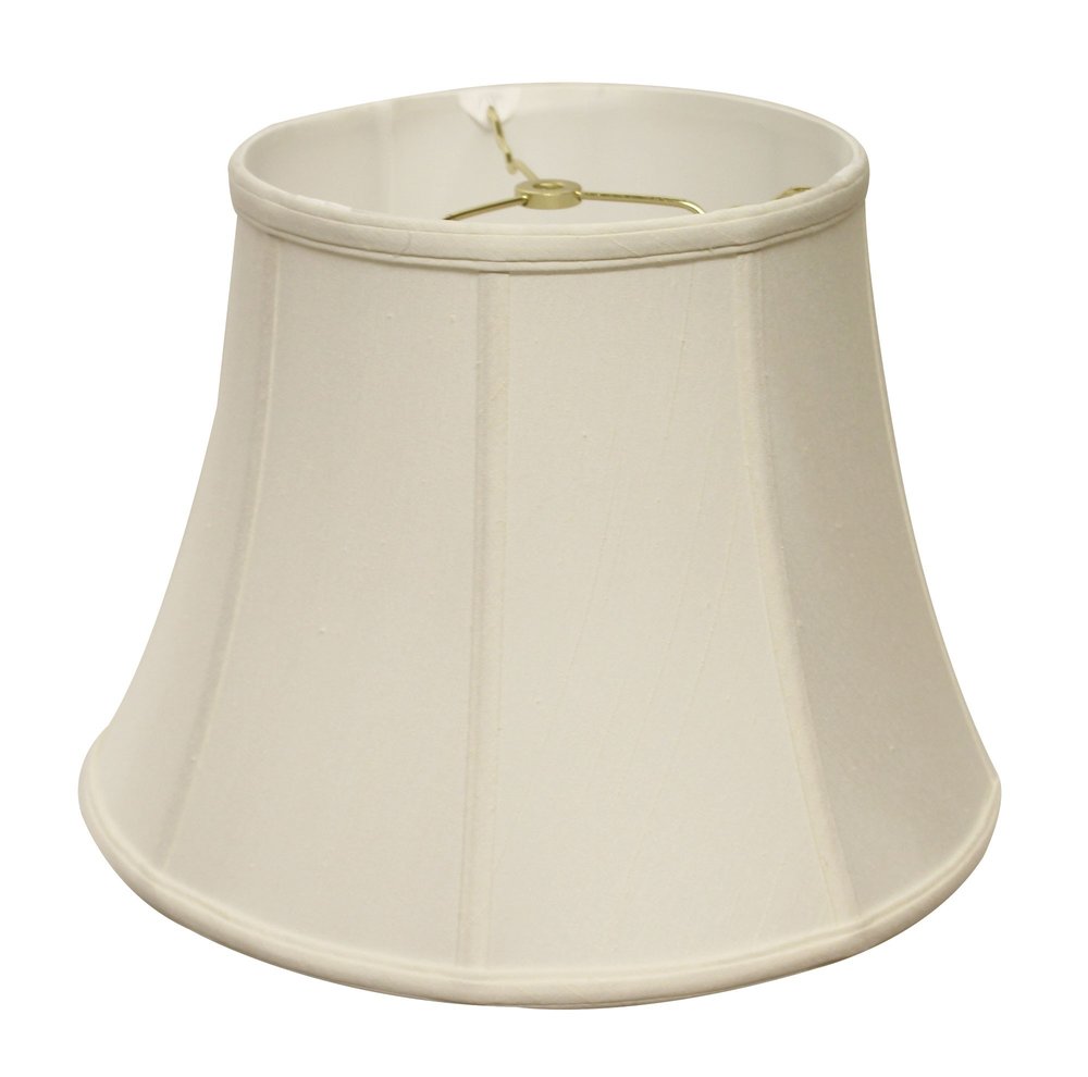 White Monay Shantung Silk Bell Lamp Shade