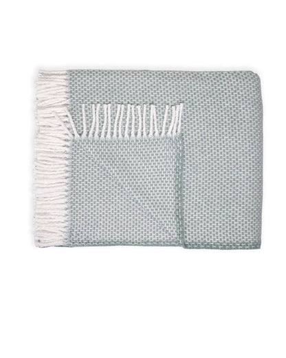 55" X 70" Sage Cotton Blend Woven Throw Blanket