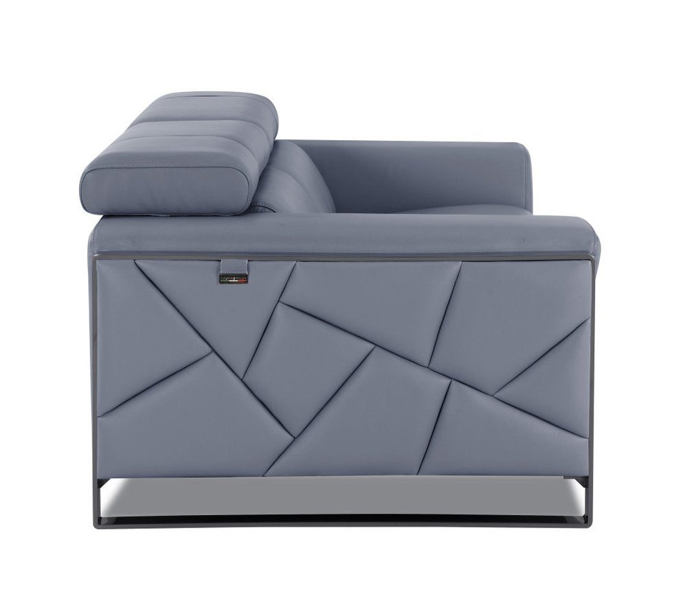 48" Camel And Silver Italian Leather Arm Chair