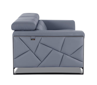 48" Camel And Silver Italian Leather Arm Chair