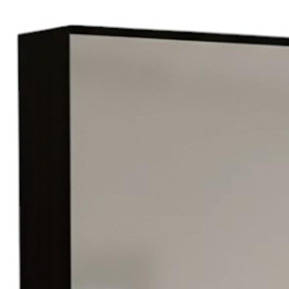 Dark Brown Ten Pair Wall Mounted WoodShoe Rack