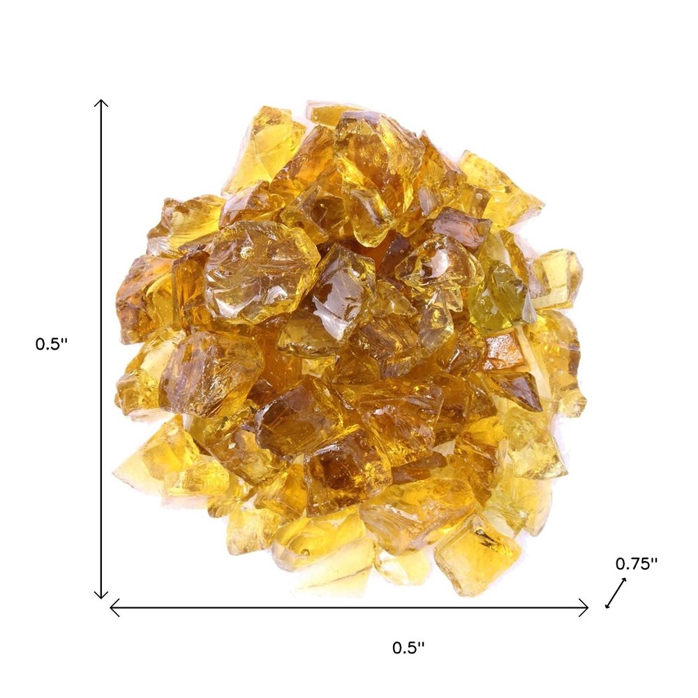 Chestnut Round Reflective Fire Pit Glass