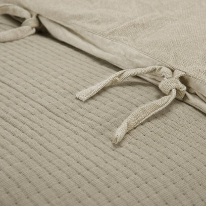 Natural Checkered King Quilt