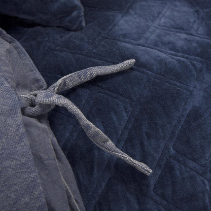92" X 106" Indigo Cotton Quilt