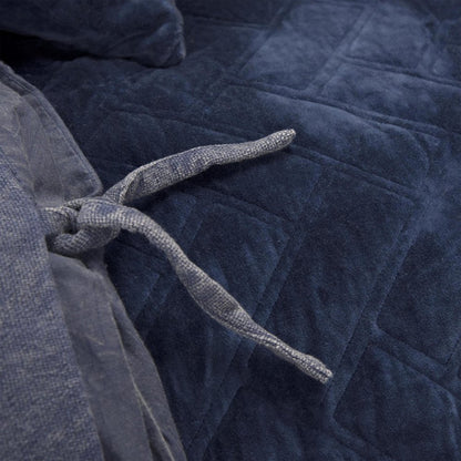92" X 106" Indigo Cotton Quilt