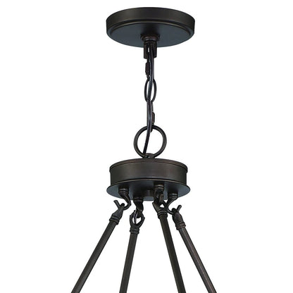 Black Candle Style Multi Light Metal Dimmable Chandelier