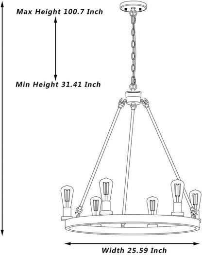 Silver Candle Style Six Light Metal Dimmable Chandelier