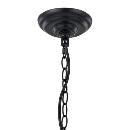 Brown And Black Candle Style Twelve Light Metal Dimmable Chandelier