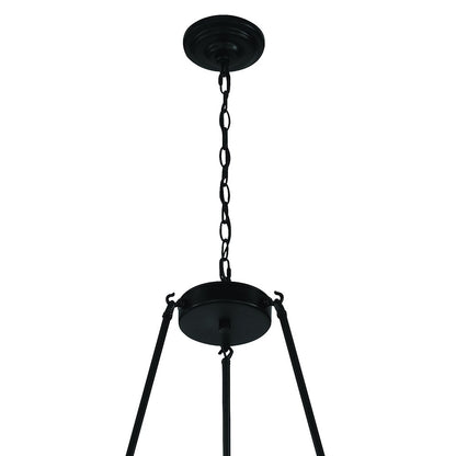 Black Candle Style Multi Light Metal Dimmable Chandelier