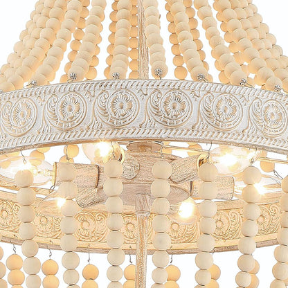 Black And Gold Candle Style Six Light Metal Dimmable Chandelier
