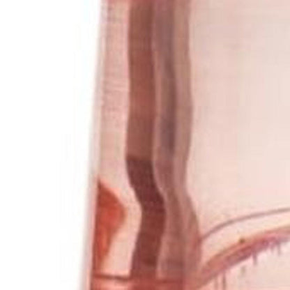 Set of Two Blush Plastic Angular Shape Stemless White Wine Glass