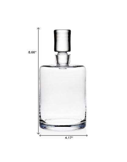 Clear Lead Free Crystal Stemless Decanter