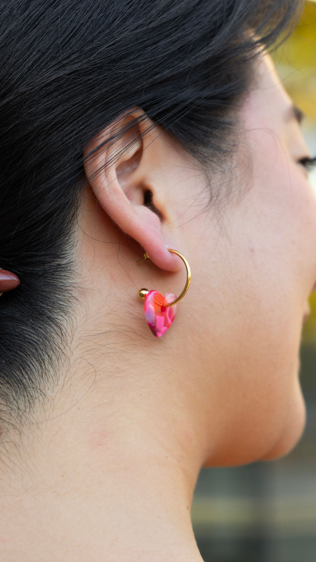 Sweetheart Hoops - Tickled Pink