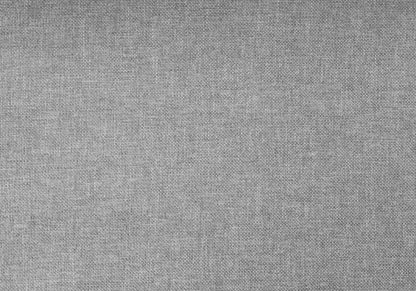 Gray Linen Blend Upholstered Arched Full Headboard With Nail Head Trim