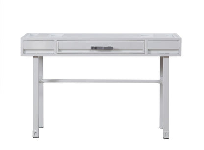 47" White Iron Vanity Table