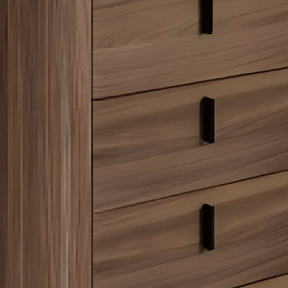 55" Brown Wood Three Drawer Dresser