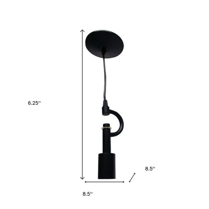 Black Bulb Metal Chandelier
