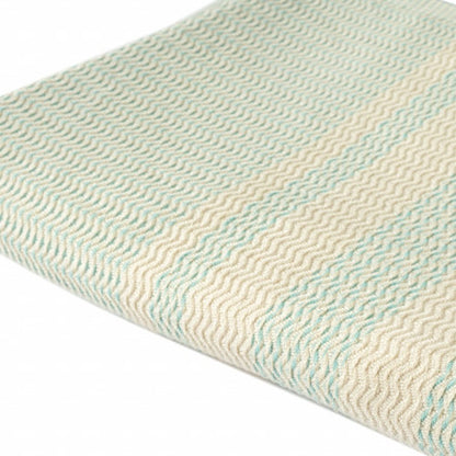 50" X 60" Orange Woven Cotton Striped Throw Blanket with Fringe