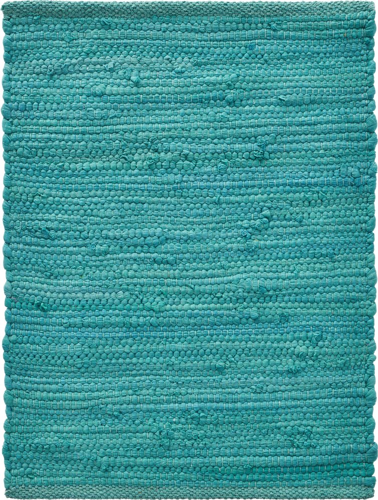 19" Set of Four Teal Blue Cotton Placemats