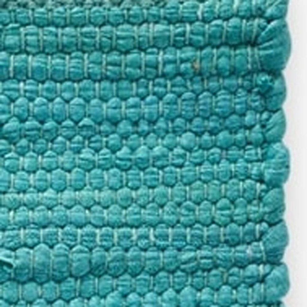 19" Set of Four Teal Blue Cotton Placemats