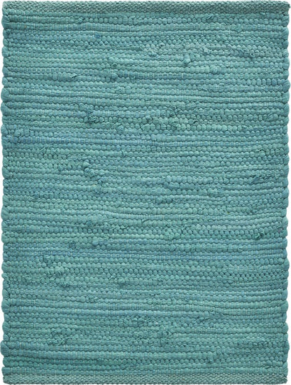 19" Set of Four Teal Blue Cotton Placemats