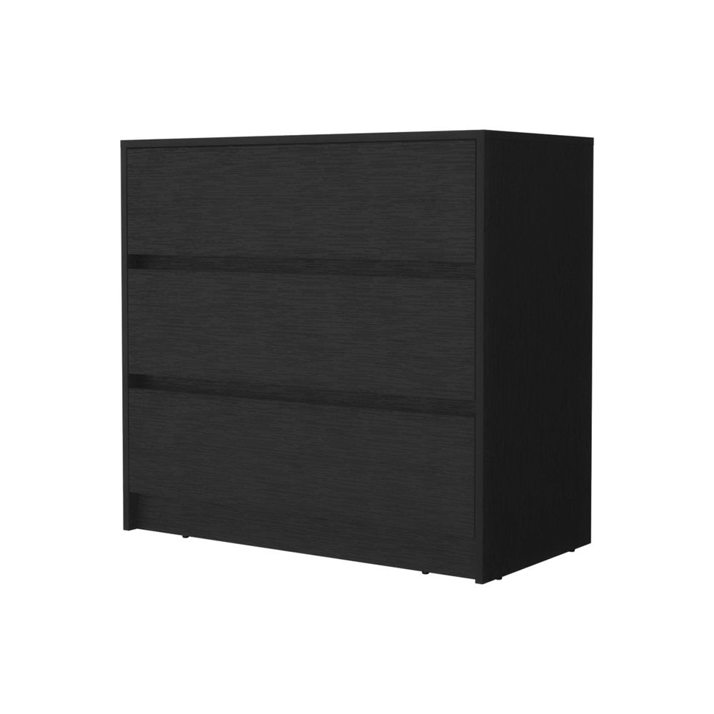 33" White Three Drawer Dresser