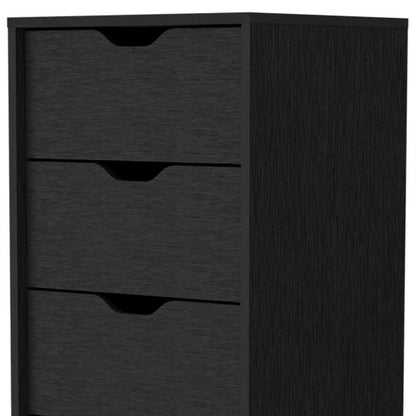 18" White Five Drawer Dresser