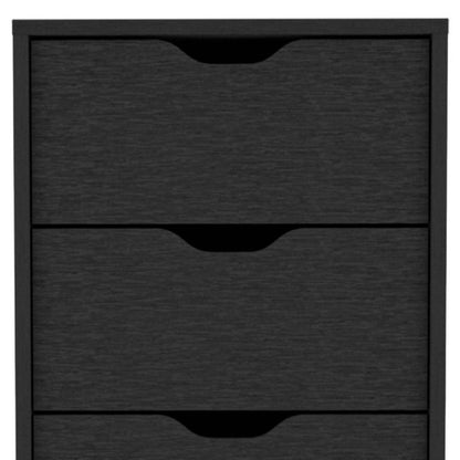 18" White Five Drawer Dresser