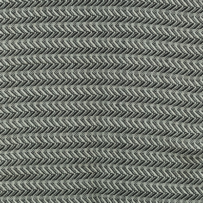 50" X 60" Black And Ivory Chevron Cotton Throw Blanket with Fringe