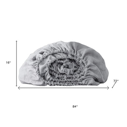Cloud Linen California King Fitted sheet