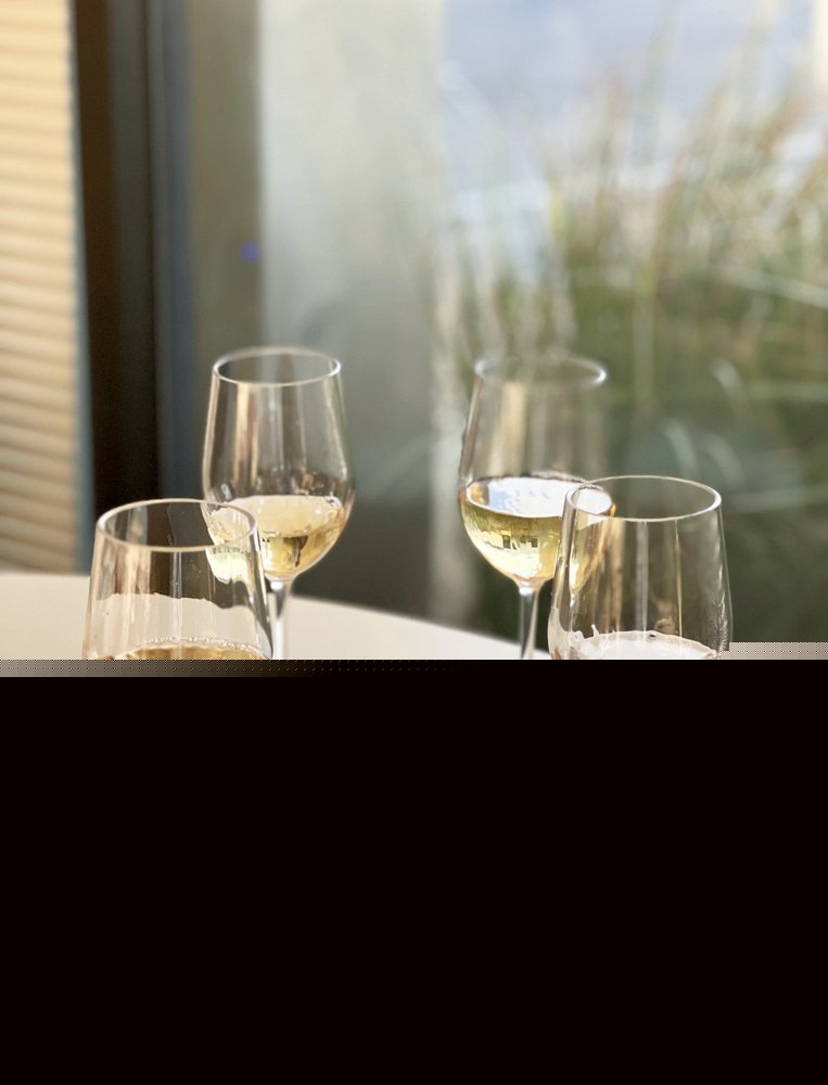 Set of Four Clear Tritan Plastic Stemmed All Purpose Wine Glass