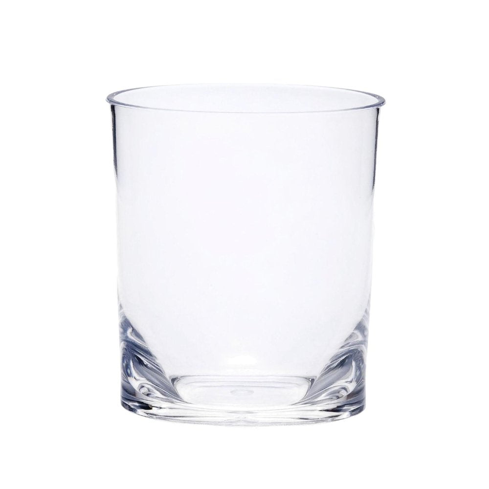 Set of Four Clear Tritan Plastic Stemless Whiskey Glass