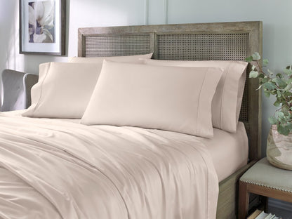 Six Piece Blush Tencel Lyocell Queen Sheet Set