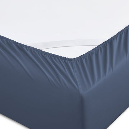 Six Piece Blue Tencel Lyocell Queen Sheet Set