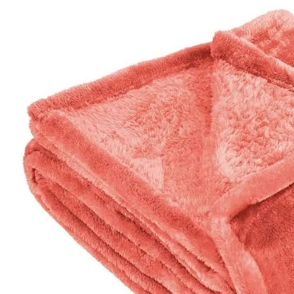 14" X 15" Coral Fleece Plain Weave Plush Throw Blanket