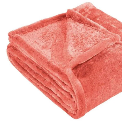 14" X 15" Coral Fleece Plain Weave Plush Throw Blanket