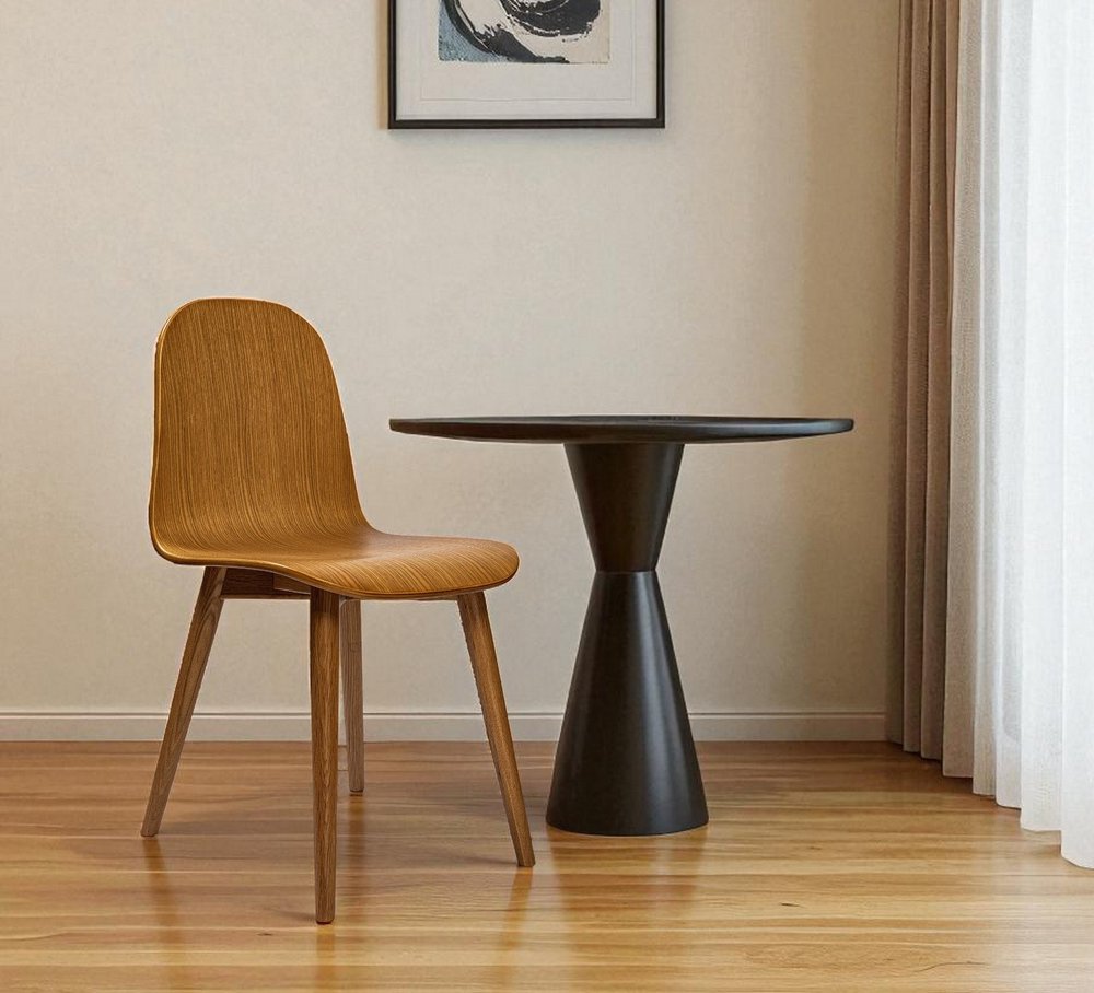 Oak Solid Wood and Wood Dining Side Chair