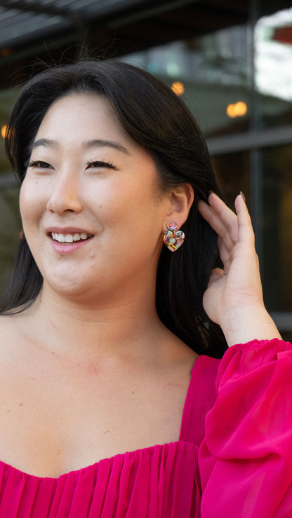 Darling Heart Earrings - Fiesta