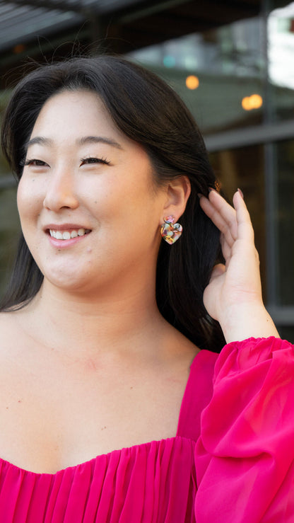 Darling Heart Earrings - Fiesta